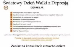 Zdjęcie do Światowy Dzień Walki z Depresją